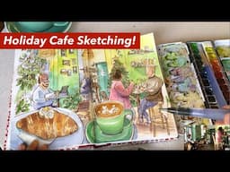 Holiday Cafe Sketching 🎨 Create Vibrant Ink and Watercolor Sketches on Location!