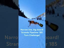 Stranda Pipeliner, carving on big boards in narrow terrain