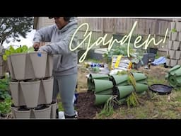 Spring Garden prep + Green Stalk Towers || Episode 1