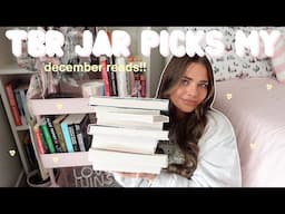 TBR prompt jar chooses my december tbr!! 📚❄️🎅🏼⛄️