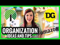 AMAZING WAYS TO ORGANIZE YOUR HOME ON A BUDGET | DOLLAR TREE ORGANIZATION | DECLUTTER AND ORGANIZE!