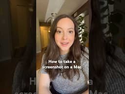 HOW TO SCREENSHOT ON A MAC #shortsvideo #applemac #apple #screenshot