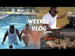 WEEKLY VLOG- Real Jamaica Jerk Chicken at the poolside