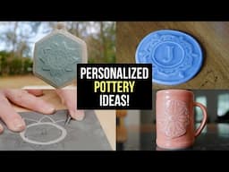 Making Pottery Personalized! Three EASY Projects For YOU!