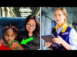 Conductor Sees Little Girl Making Emergency Hand Signal on Train.. Just Watch What Happens Next!