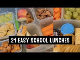 21 Easy Cold School Lunches For Elementary & Middle School Kids