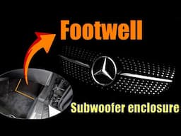 Footwell Subwoofer enclosure - 2008 Mercedes Benz SL class  #mercedesbenz #caraudio #footwell