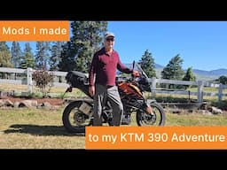 Mods I made to my KTM 390 Adventure motorcycle