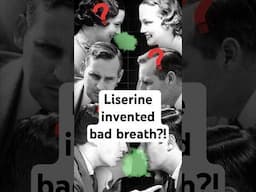 Did Listerine invent bad breath? #advertising #weirdhistory  #youtubeshorts #shorts #oldads