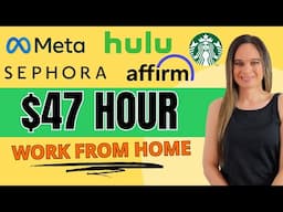 Meta, Affirm, Hulu & More Non-Phone Remote Work From Home Jobs | $25 To $47 Hour With No Degree!