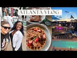 Weekend in Atlanta | Being a big kid at Six Flags, Staycation and Good Brunch | Akida Mann