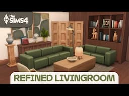 NEW MODERN FURNITURE // The Sims 4 Refined Living Room Kit Build & Buy Overview (Pierisim)