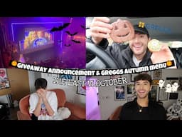 Giveaway Announcement, Greggs Autumn Menu & The End xx ~ Vlogtober Day 31