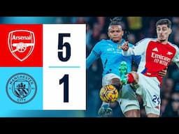 HIGHLIGHTS | Arsenal 5-1 Man City | Odegaard, Haaland, Partey, Lewis-Skelly, Havertz, Nwaneri Goals