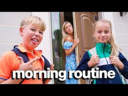 Gaby and Alex's 7am NEW School Morning Routine!