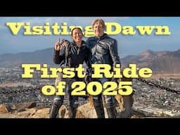 Visiting with Dawn for first ride of 2025