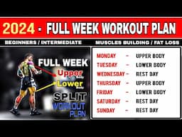 Full Week Gym Workout Plan | Upper Body Lower Body Split Workout | @BuddyFitness