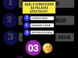 QUIZ N°21 DICIONÁRIO BÍBLICO #quizgospel