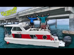 3 Days Houseboat Camping In The Florida Keys! (shark catch n cook)