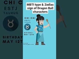 Dragon Ball MBTI types and Zodiac signs #mbtimemes  #mbti #zodiac #16personalities