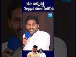 మా కార్యకర్త వెంట్రుక కూడా పీకలేరు.. #ysjagan #ysrcp #chandrababu #tdp #sakshitvlive