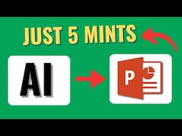 Make PRESENTATION (PPT) with AI in Just 5 MINT | Learning Zone