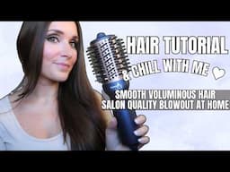 HAIR TUTORIAL & Chill With Me | SALON QUALITY BLOWOUT AT HOME | AIMA BEAUTY