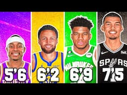 BEST NBA PLAYER FROM EACH HEIGHT