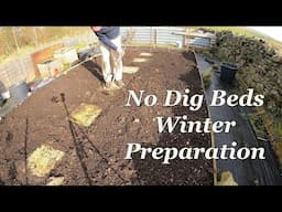 Winter Preparation of the  No Dig Raised Beds