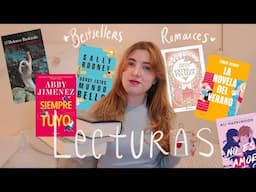 ÚLTIMAS LECTURAS 📚 El libro más vendido del año y nuevos romances favoritos | Wrap up