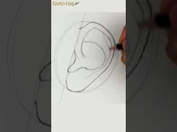 How to Draw an Ear #art #drawing #tutorial