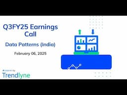 Data Patterns (India) Earnings Call for Q3FY25