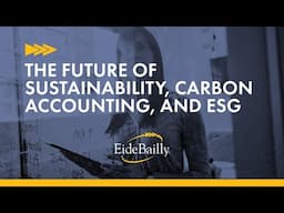 The Future of Sustainability, Carbon Accounting, and ESG