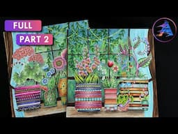 Coloring Tutorial: Pots | Part 2 Pots | WORLD OF FLOWERS coloring book by Johanna Basford