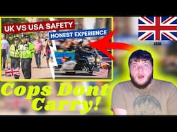 American Reacts To | Is the USA safer than the UK? // UK vs USA Safety