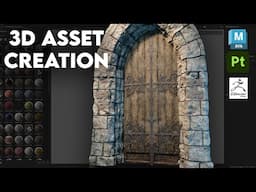 Creating a 3D Asset for games - Full Workflow Livestream