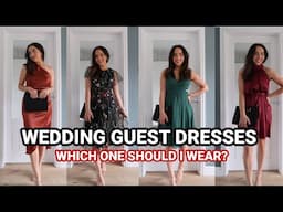 WEDDING GUEST DRESSES HAUL & TRY ON 💕 | JJ's HOUSE REVIEW | AD