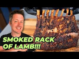 Smoked RACK OF LAMB!!! | Pellet Grill Rack Of Lamb with Garlic Chimichurri!!