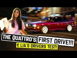 Lia Block's Audi Ur-Quattro Shakedown, Test Drive and Driver's License Test!