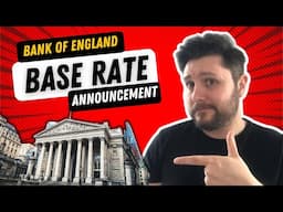 Bank of England Base Rate Reaction LIVE