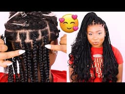 HAIR PARTING METHOD For Box Braids (Knotless Box Braids Technique!)