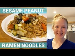 SESAME PEANUT RAMEN NOODLES 🍜  15-MINUTES