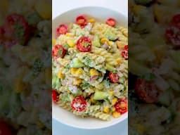 Creamy Pasta Salad Recipe | Quick & Easy | Healthy Pasta #shorts #pasta #recipe