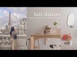 loft diaries | new dining table, solo travelling in europe & overcoming winter gloom ✨