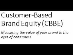 Customer Based Brand Equity CBBE Model Brand Mngt Tutorial Video