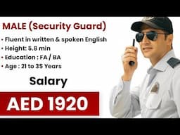 walk in interview for security guards in dubai and Abu Dhabi || sira security guard || psbd security