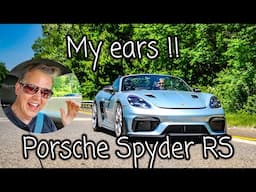 Porsche Spyder RS - the loudest Porsche yet.