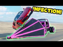 Random Car ZOMBIE INFECTION Keeps Gettings Crazier In BeamNG Drive!