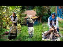 Picking Hazelnuts and Making Delicious Cookies with them | Farm-to-Table