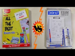 Doms Exam Essential kit Vs Maped All The Best Exam kit, stationery for exam, pen, pencil, colour